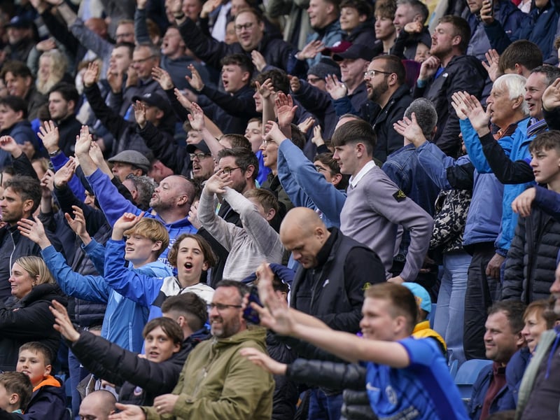 Partying Pompey fans played their part as they roared their side to Championship survival against Watford.