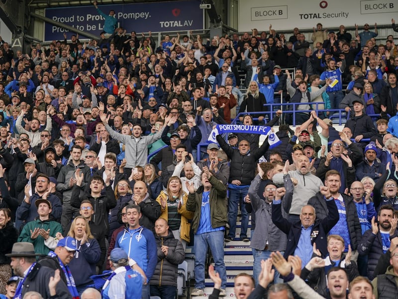 Partying Pompey fans played their part as they roared their side to Championship survival against Watford.