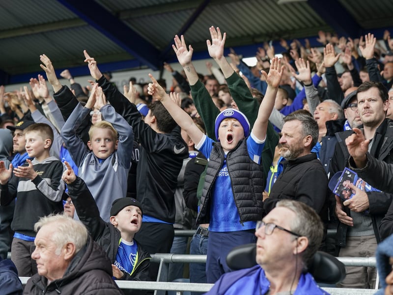 Partying Pompey fans played their part as they roared their side to Championship survival against Watford.