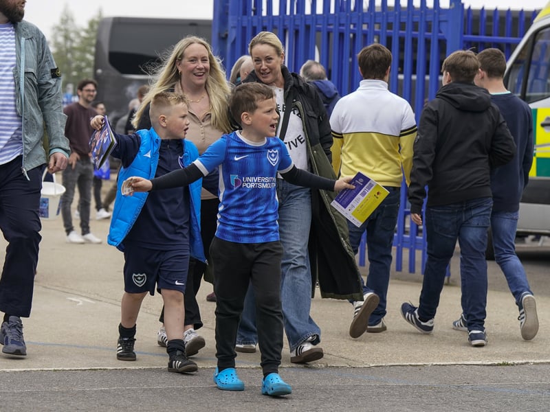 Partying Pompey fans played their part as they roared their side to Championship survival against Watford.
