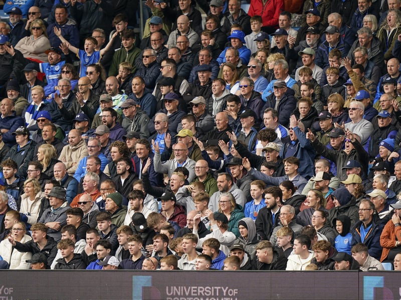 Partying Pompey fans played their part as they roared their side to Championship survival against Watford.