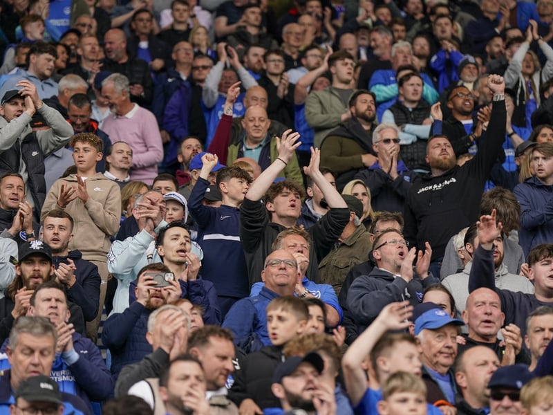 Partying Pompey fans played their part as they roared their side to Championship survival against Watford.