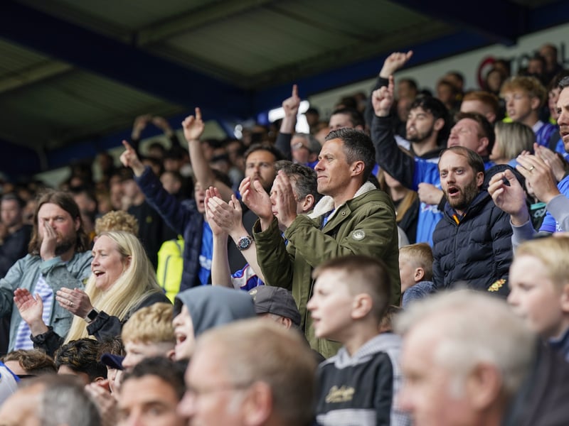 Partying Pompey fans played their part as they roared their side to Championship survival against Watford.