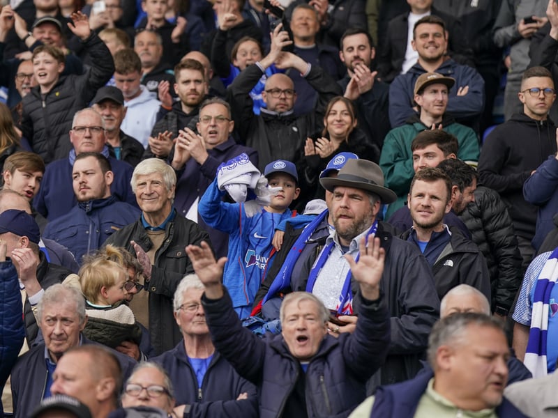 Partying Pompey fans played their part as they roared their side to Championship survival against Watford.