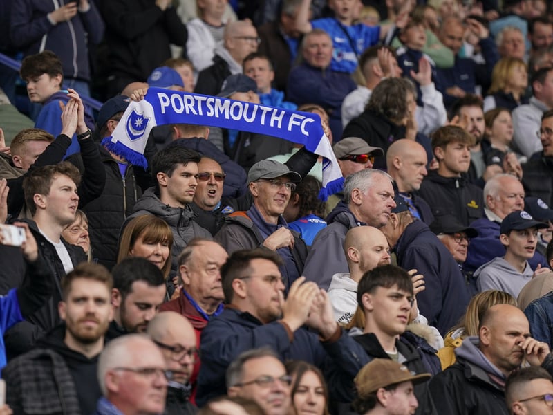 Partying Pompey fans played their part as they roared their side to Championship survival against Watford.