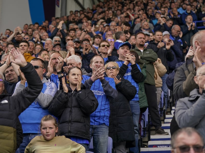 Partying Pompey fans played their part as they roared their side to Championship survival against Watford.