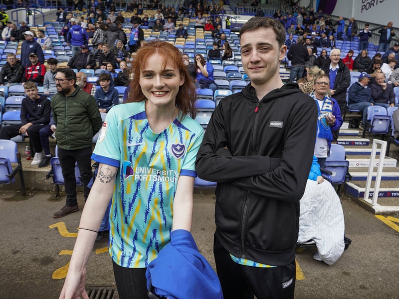 Partying Pompey fans played their part as they roared their side to Championship survival against Watford.