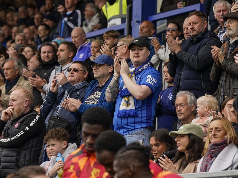 Partying Pompey fans played their part as they roared their side to Championship survival against Watford.