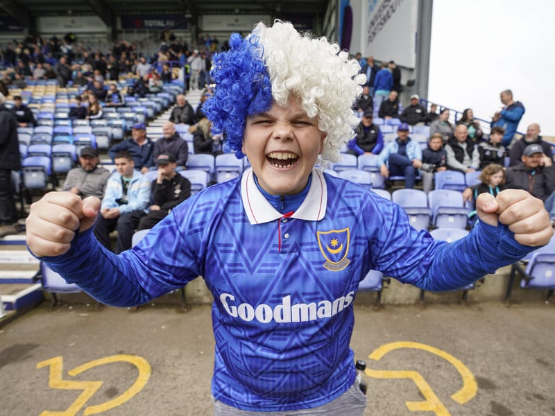 Partying Pompey fans played their part as they roared their side to Championship survival against Watford.