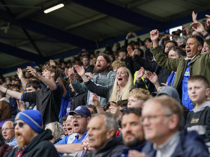Partying Pompey fans played their part as they roared their side to Championship survival against Watford.
