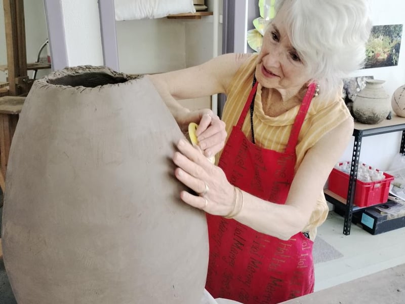Karen Scotland, owner of Caol Ruadh and curator of the sculpture park.