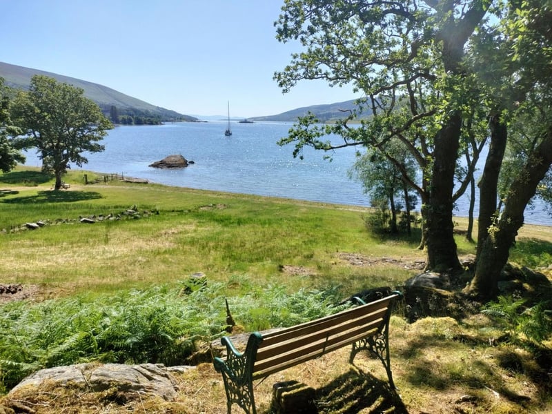Set on the shores of Loch Riddon with stunning views down the Kyles of Bute, the park covers 18 acres of landscaped gardens.