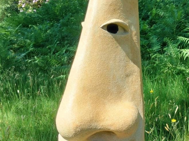 One of the sculptures in the park is The King by Ilona Morrice.