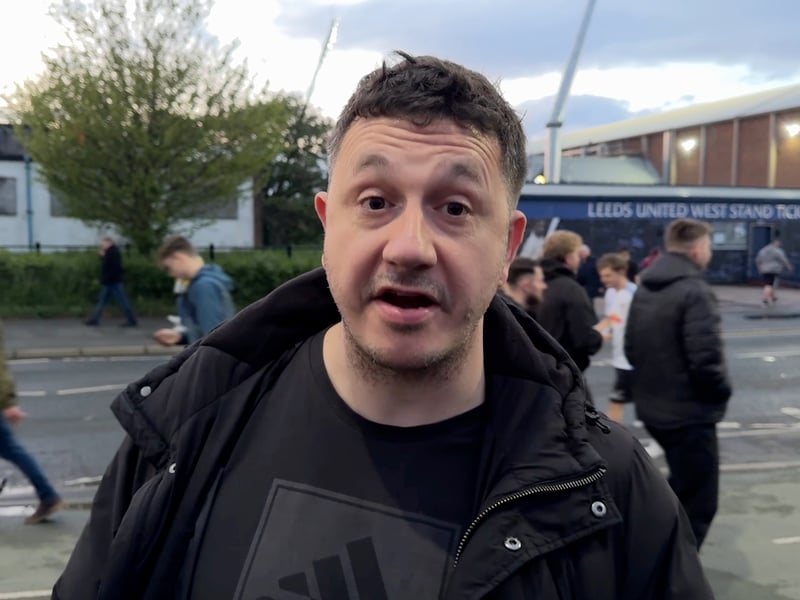 Leeds fans are joyous.