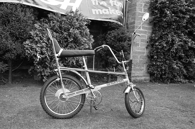 Raleigh Chopper bikes were top of every child's wish list during the 1970s. The iconic design, inspired by dragsters and 'chopped' motorbikes, epitomoised cool for a generation of youngsters.
