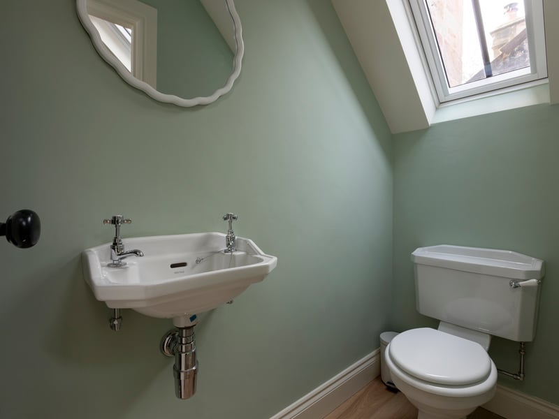 The en-suite bathroom from one of the double rooms.
