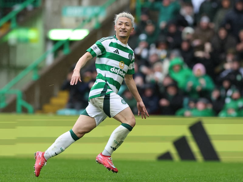 Could it be anyone else? The league's stand out performer this season, the Japanese hitman has helped contribute to almost a quarter of Celtic's 102 goals this season (16 goals and nine assists) and takes the central striking spot with an average rating of 7.52.