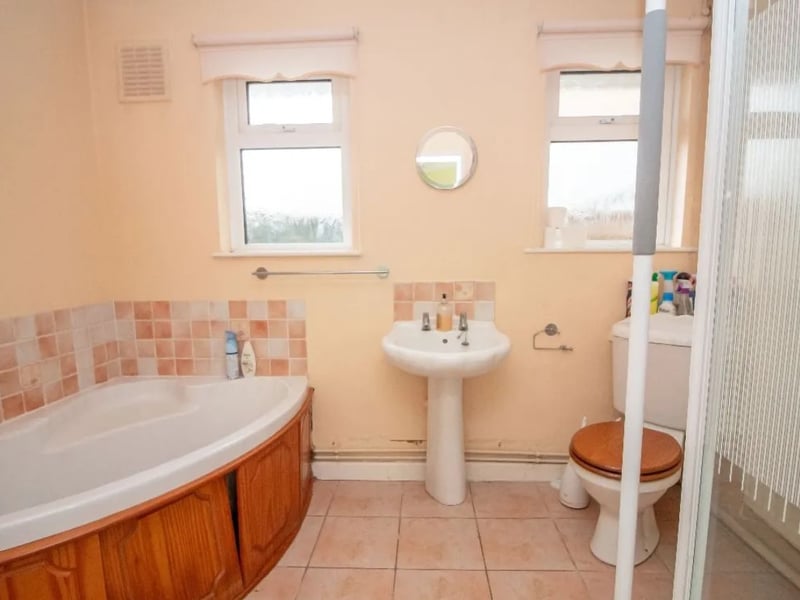 This home comes with three bedrooms, two bathrooms and three reception rooms. 
