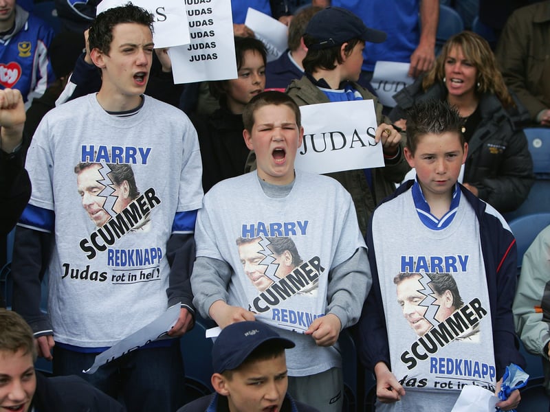Harry Redknapp's reception wasn't pleasant as he made the switch from Pompey to bitter rivals Southampton.