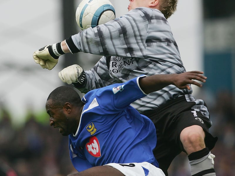 Antti Niemi spills the ball to LuaLua, who converted impressively to net Pompey's third.