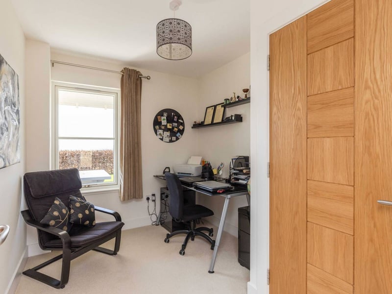 The fifth bedroom, which is currently used as a study, is situated on the ground floor, which also has a large utility/boot room that looks after laundry facilities and gives excellent additional cupboard space.
