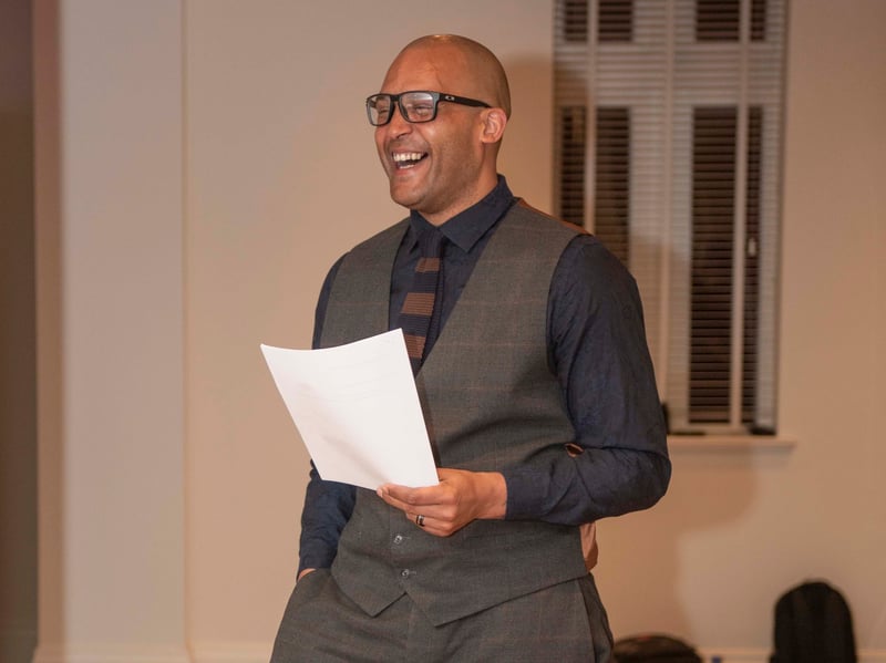 Clarke Carlisle doing a speech