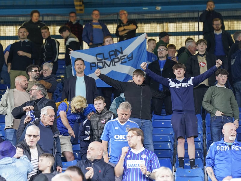 2,801 Pompey fans made the trip to Sheffield Wednesday