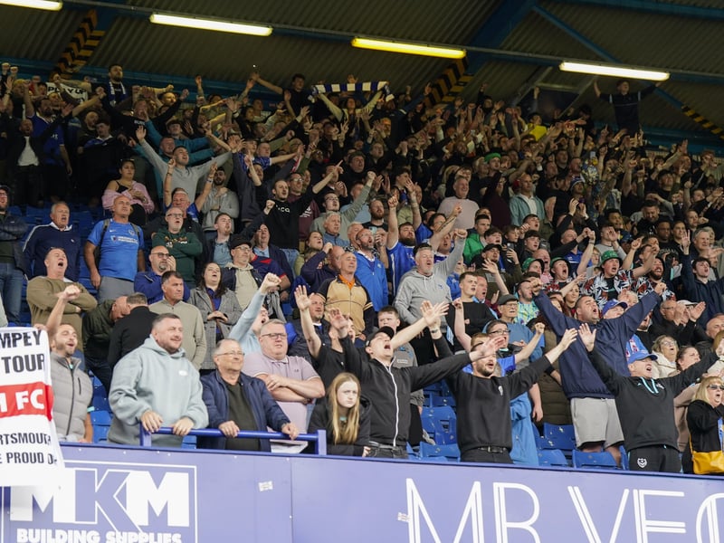 2,801 Pompey fans made the trip to Sheffield Wednesday