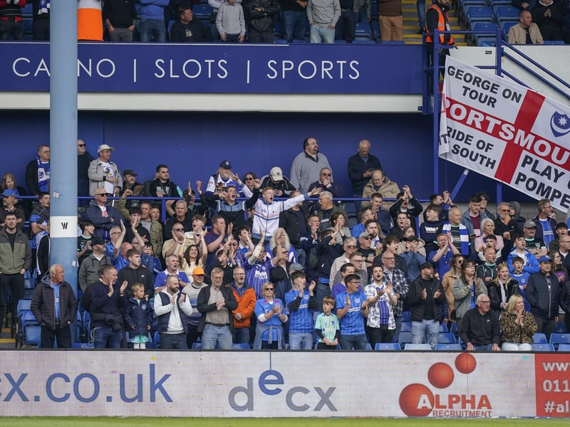 2,801 Pompey fans made the trip to Sheffield Wednesday
