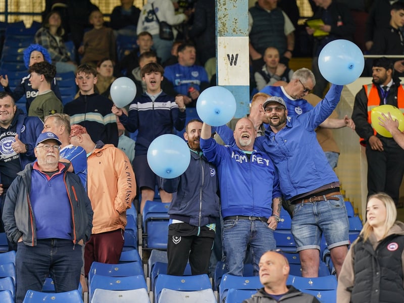 Happy to be on the road with Pompey for one last time this season