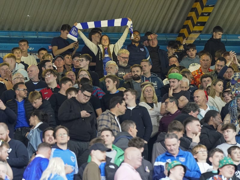 2,801 Pompey fans made the trip to Sheffield Wednesday