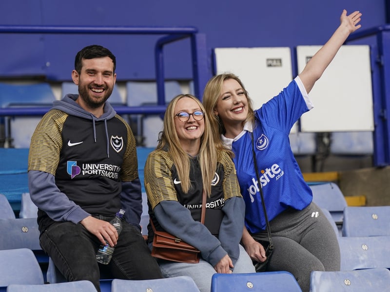 Fans were in good spirits for the Blues' final away game of the season knowing Championship safety was in the bag
