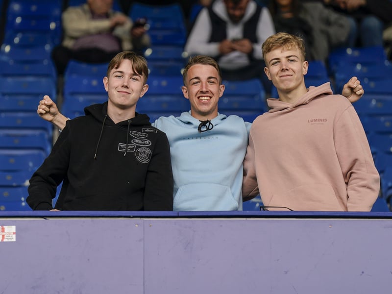 Fans were in good spirits for the Blues' final away game of the season knowing Championship safety was in the bag