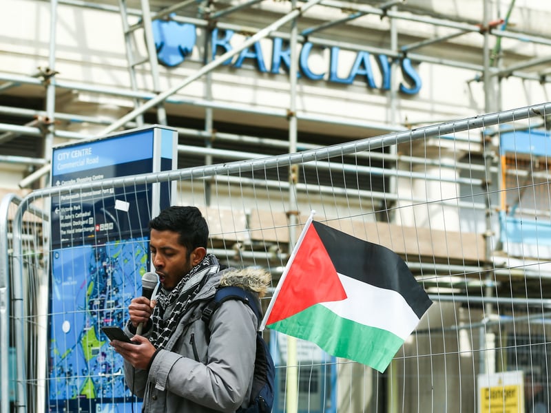 Outside Barclays Bank