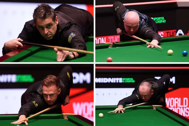 Four of the favourites for this year's World Snooker Championship,