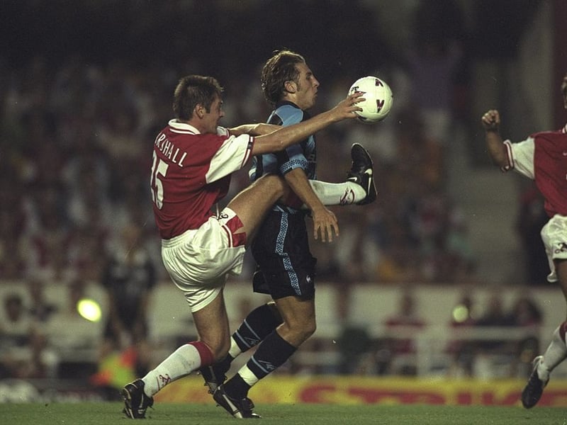 The Scottish midfielder made three league appearances as Arsenal won the 1997/98 English Premier League title, while this was not enough to qualify for a winners' medal, he did play a part in the Gunners triumph.