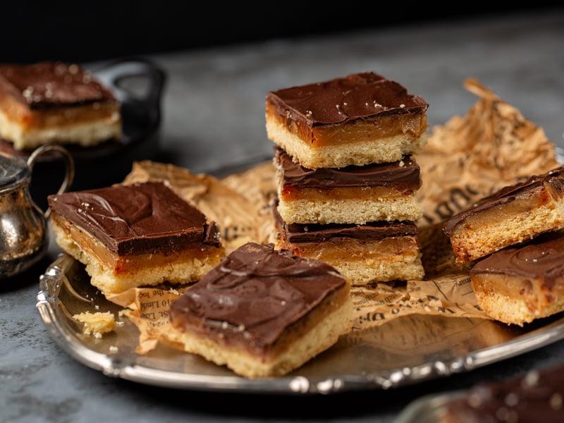 Also known as caramel shortbread, this rich Scottish biscuit treat adds a layer of caramel and milk chocolate on top of the humble shortbread biscuit.
