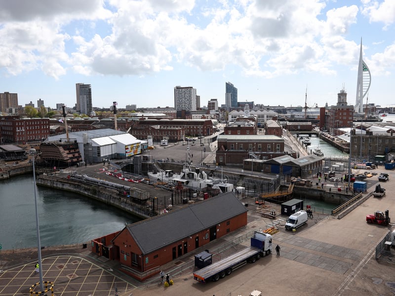 Pictures taken on HMS Prince of Wales, berthed at HMNB Portsmouth, ahead of the Carrier Strike Group deployment in the forthcoming Operation Highmast.