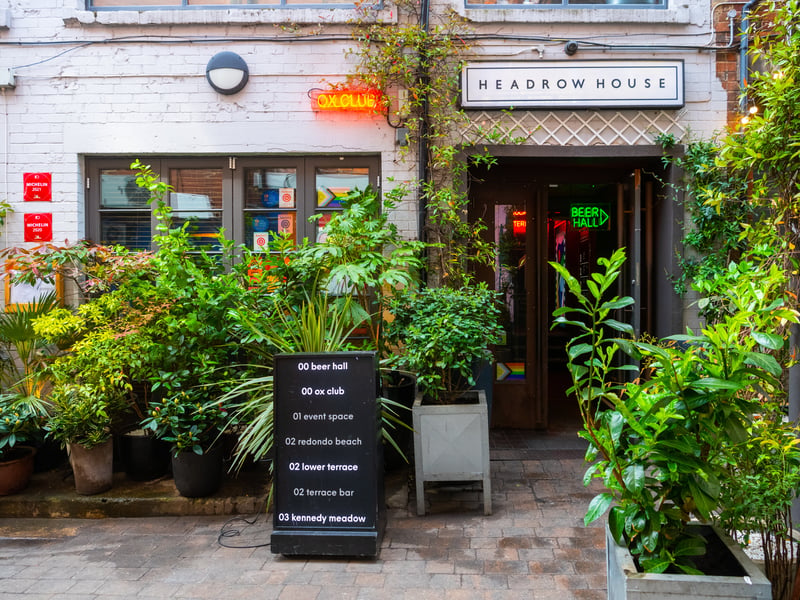 Headrow House, located on the Leeds Headrow, features a large Beer Hall and two roof terraces. A table on the terrace is a hot commodity once the sun shines in Leeds.