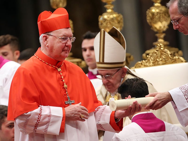 Born in Dublin, Kevin Farrell is a former Bishop of Dallas who is the current prefect of the Dicastery for the Laity, Family and Life, Camerlengo of the Holy Roman Church, and President of the Supreme Court of Vatican City. He has served as the regent of Vatican City since the death of Pope Francis.