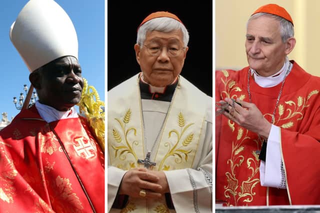 Three of the leading contenders to become Pope.