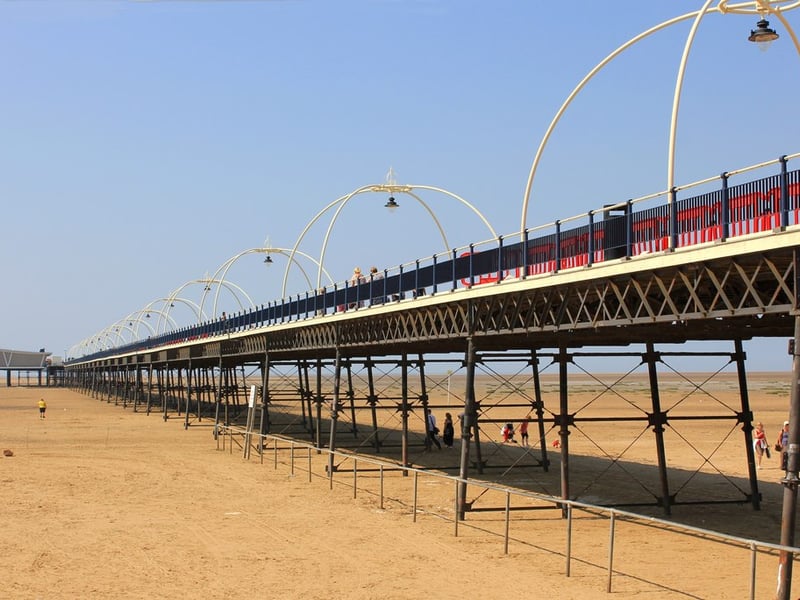 The golden sands of Southport Beach are part of the 22-mile Sefton coastline leading from the Mersey into the Ribble Estuary.