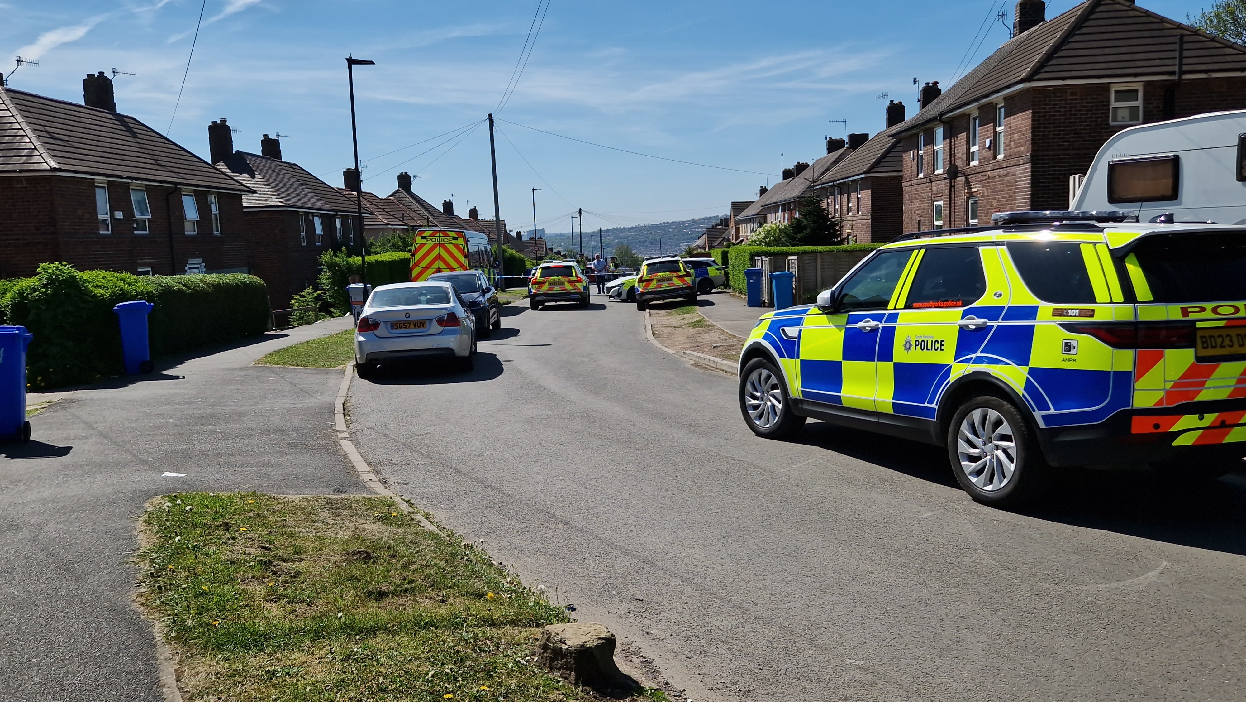 Cordon in place and police probe launched after shooting in Sheffield