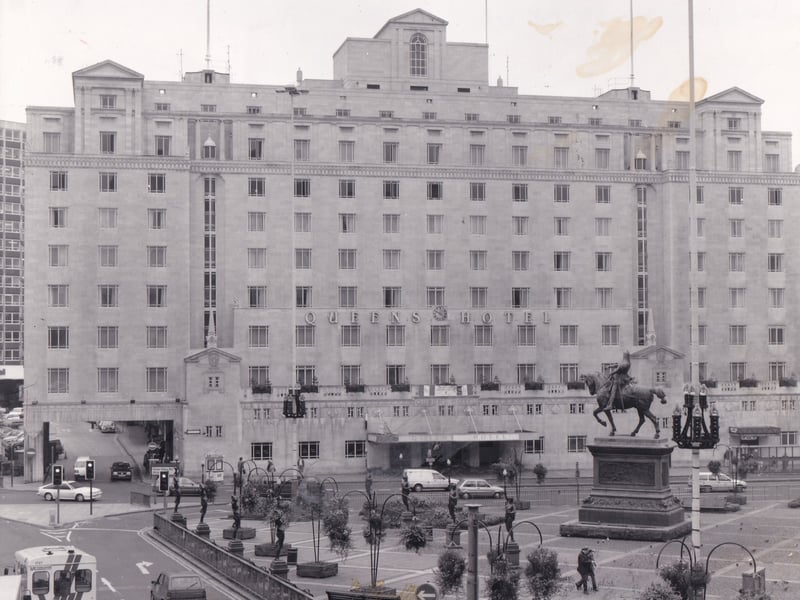 The Queens Hotel, dominating City Square. 