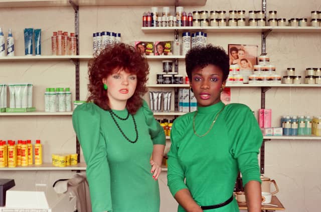 Melanie Wedderburn and Janet at their newly opened cosmetics shop Shade.