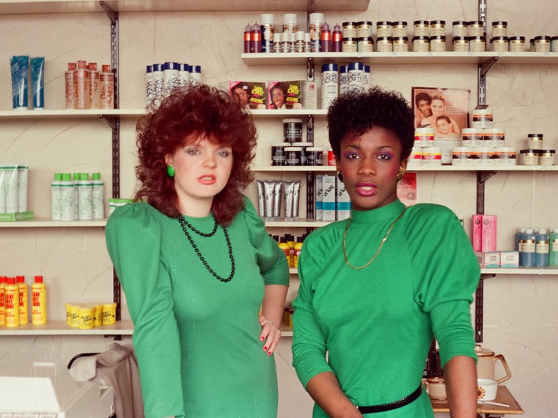 Melanie Wedderburn and Janet at their newly opened cosmetics shop Shade.