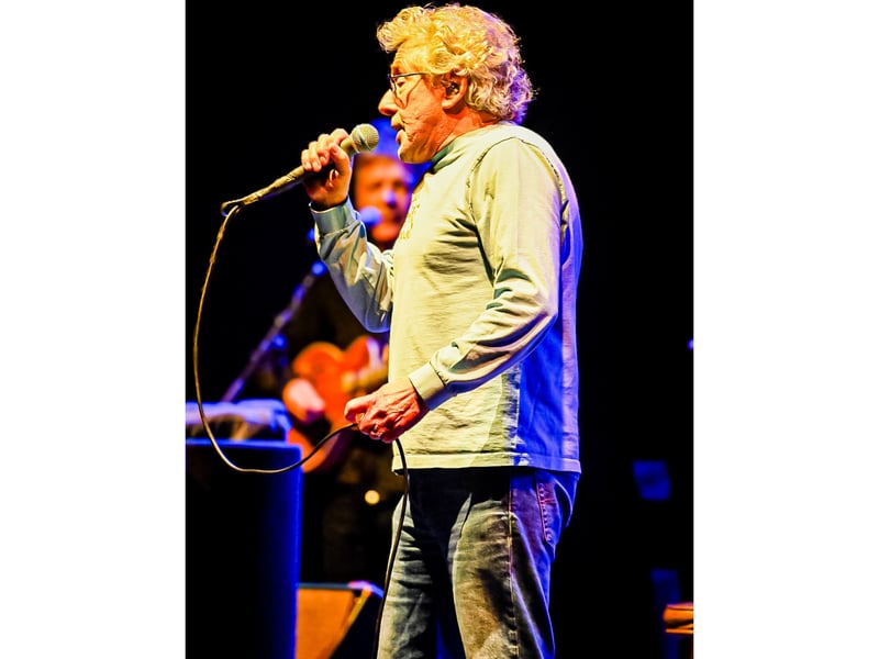 Roger Daltrey arrived in Edinburgh having played two shows in Glasgow.