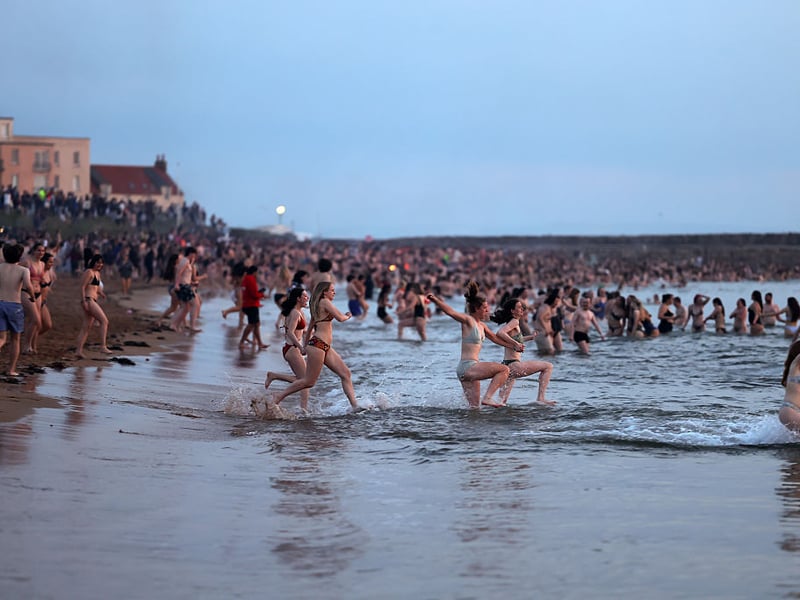 Hundreds of people took part.