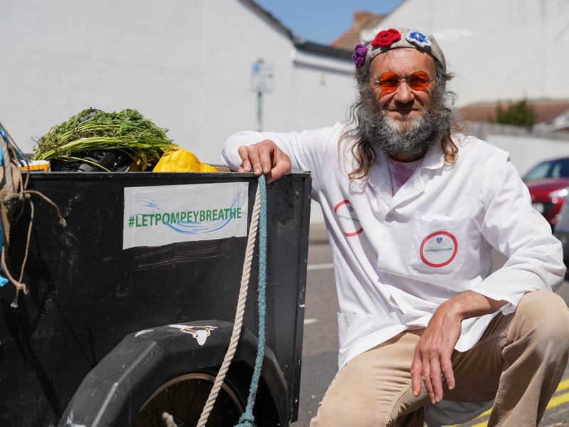 Hot weather pictures in Southsea, Portsmouth 

Pictured:Paul Bleach enjoying the sunshine in Southsea

Picture: Jack Oliver