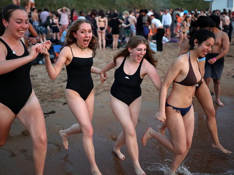The event took place at East Sands beach.
